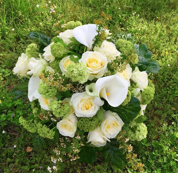 Bouquet rond blanc Lyon
