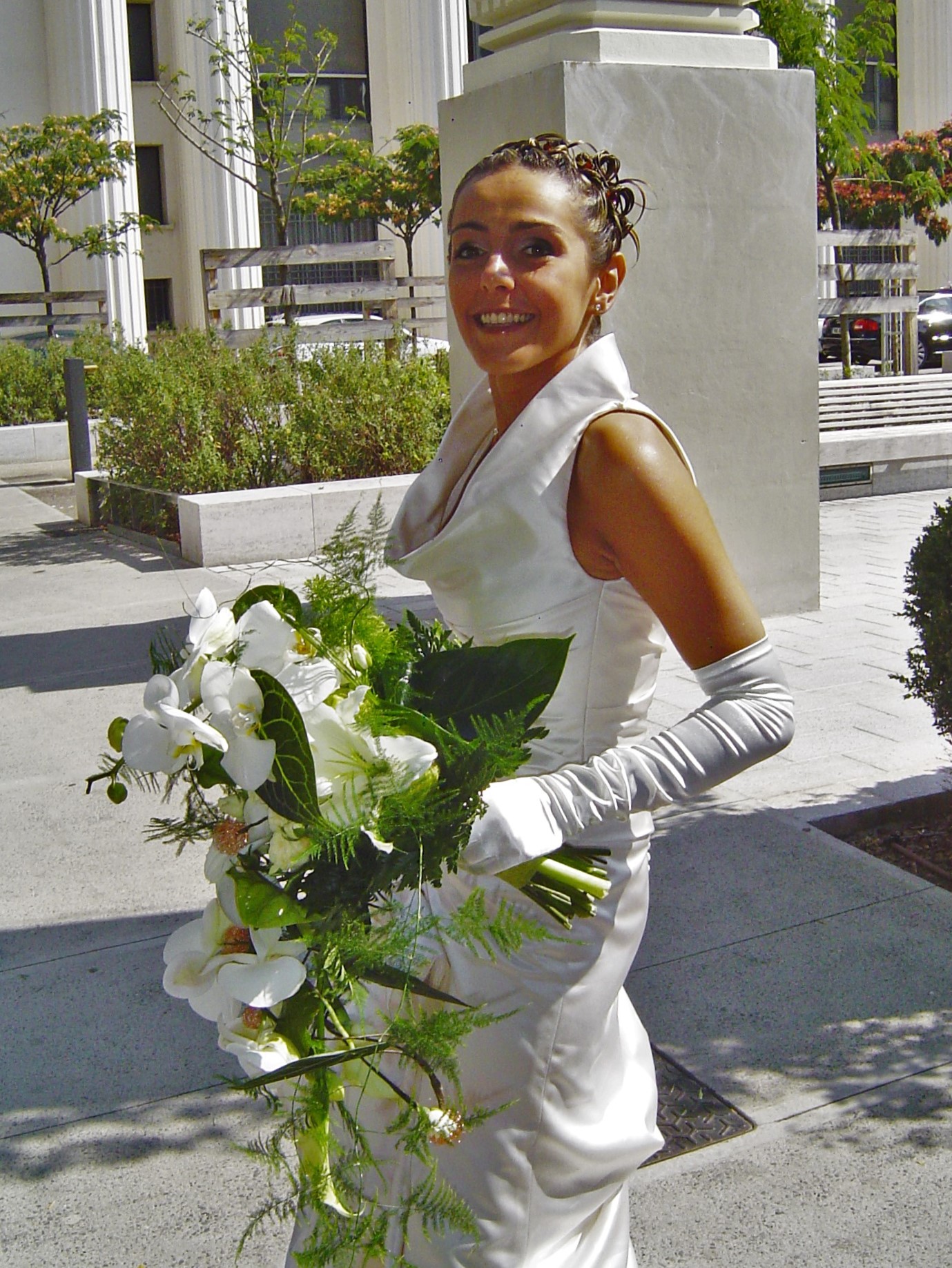Bouquet de mariée contemporain